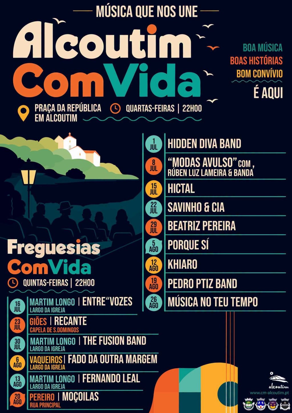Alcoutim ComVida está de regresso em julho e agosto à Praça da República e às freguesias do&nbsp;concelho.