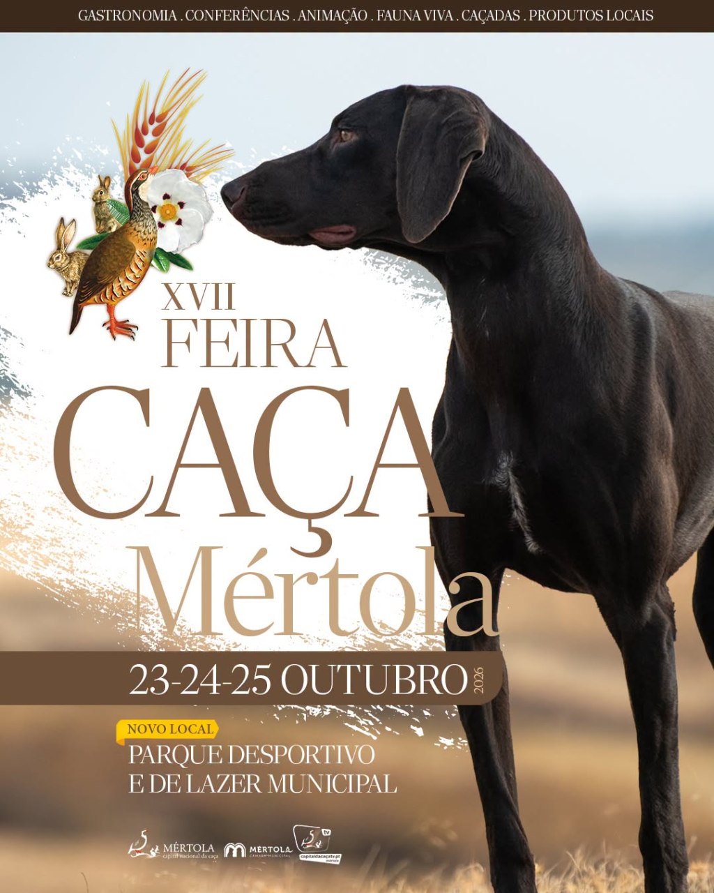 Feira da Caça de Mértola já tem datas e novo local este&nbsp;ano.